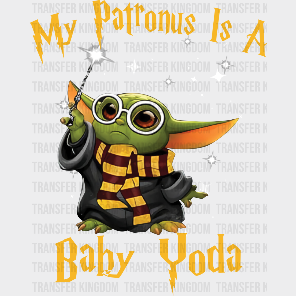 My Patronus Is A Baby Yoda Disney Dtf Transfer