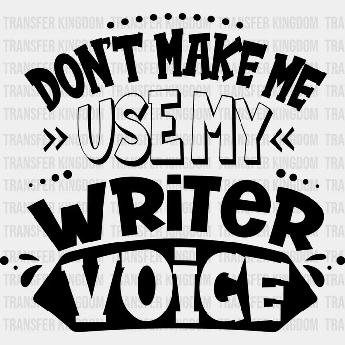 My Writer Voice - Writing DTF Heat Transfer