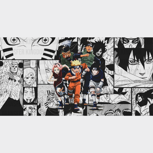 Naruto Characters - Anime Cup Wrap Uv Sticker Permanent Dtf Decal