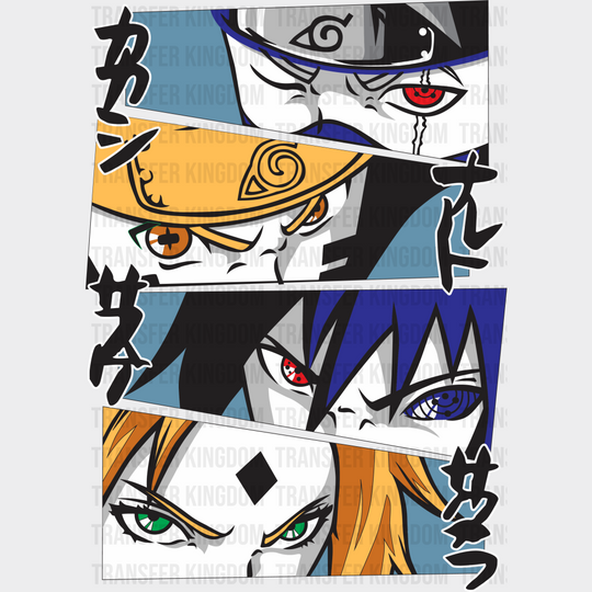 Naruto Characters Design - Iron On Dtf Transfer