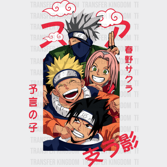 Naruto Characters Fun Design - Iron On Dtf Transfer