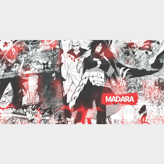 Naruto Kakashi Madara Uchiha - Anime Cup Wrap Uv Sticker Permanent Dtf Decal