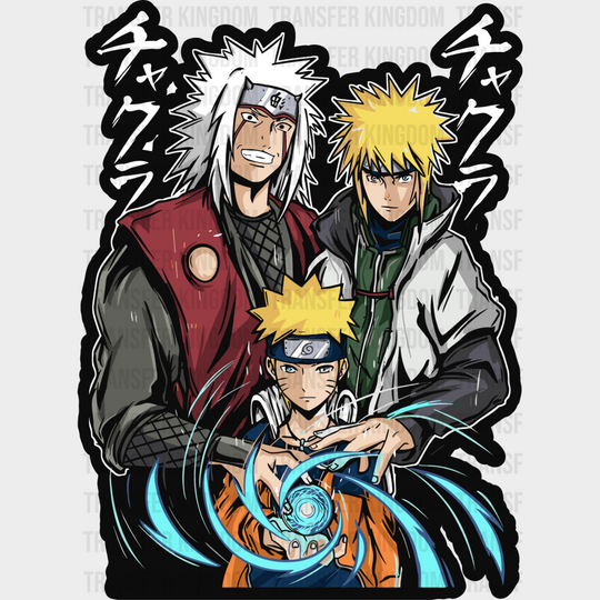 Naruto Minato And Jiraiya - Iron On Dtf Transfer