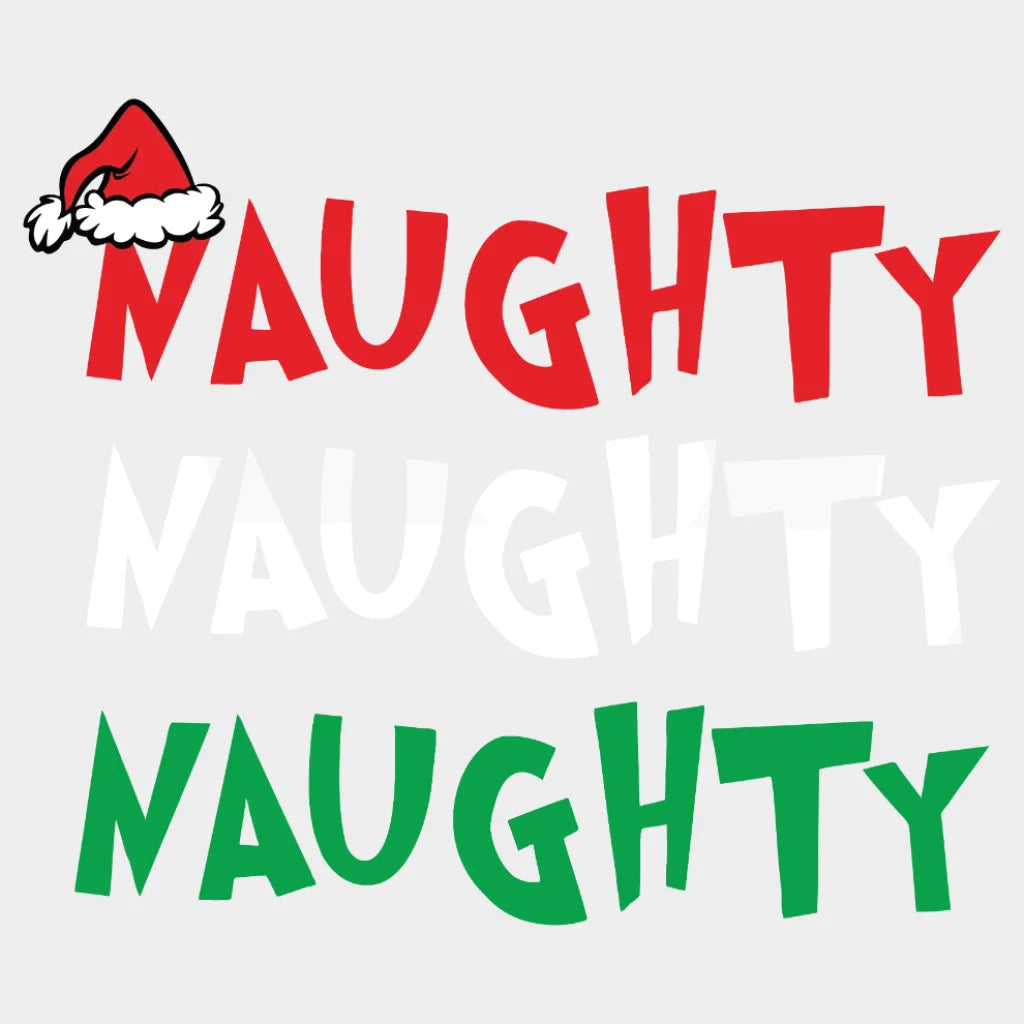 Naughty Grinch Design Christmas Dtf Heat Transfer