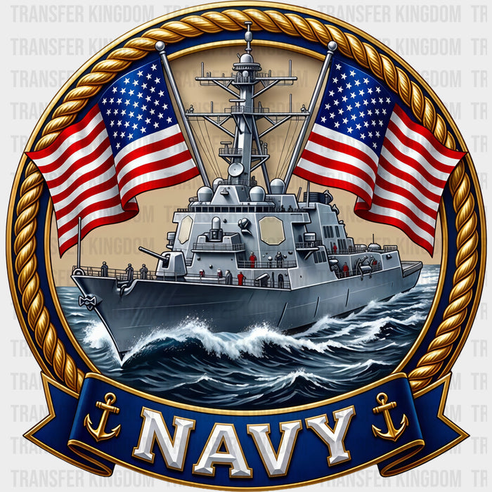 Navy, Warship - Navy DTF Transfers