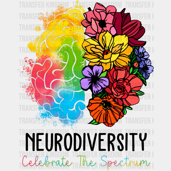 Neurodiversity Celebrate The Spectrum - Autism Awareness DTF Transfer