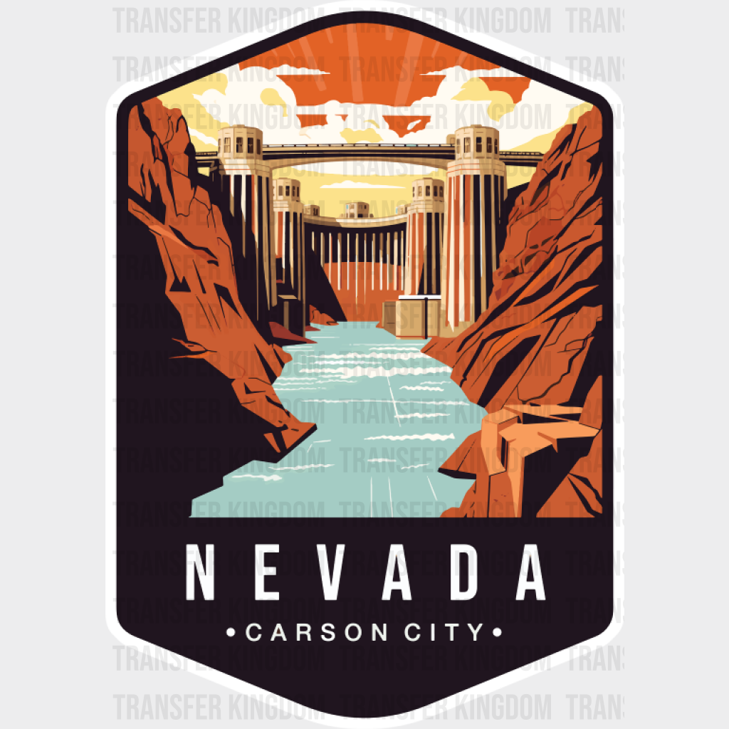 Nevada Carson City - States & Cities DTF Transfer