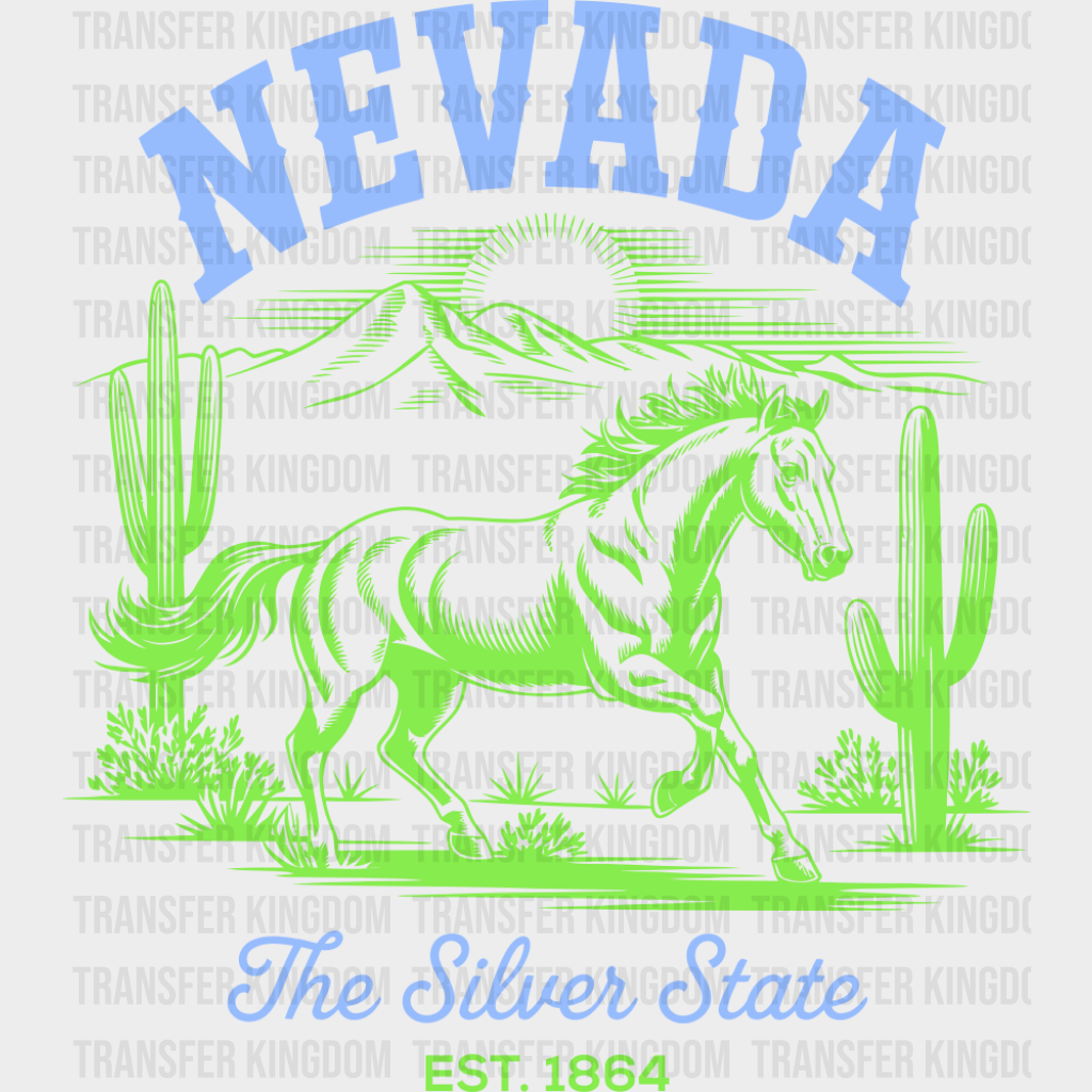 Nevada The Silver State - States & Cities DTF Transfer