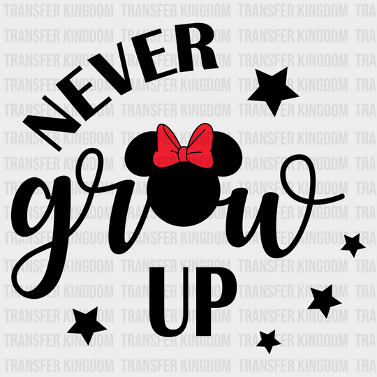 Never Give Up Mickey And Minnie Design - Dtf Heat Transfer Unisex S & M ( 10 ) / Dark Color (See