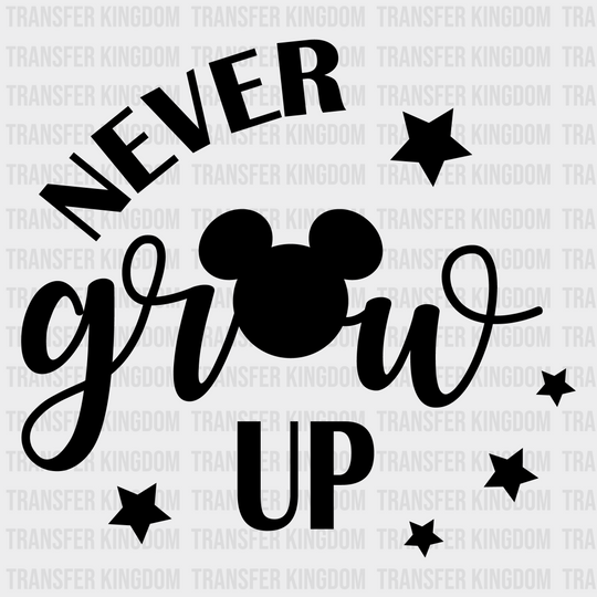 Never Give Up Mickey And Minnie Design - Dtf Heat Transfer Unisex S & M ( 10 ) / Dark Color (See