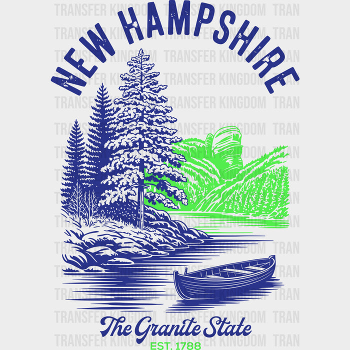 New Hampshire The Granite State - States & Cities DTF Transfer