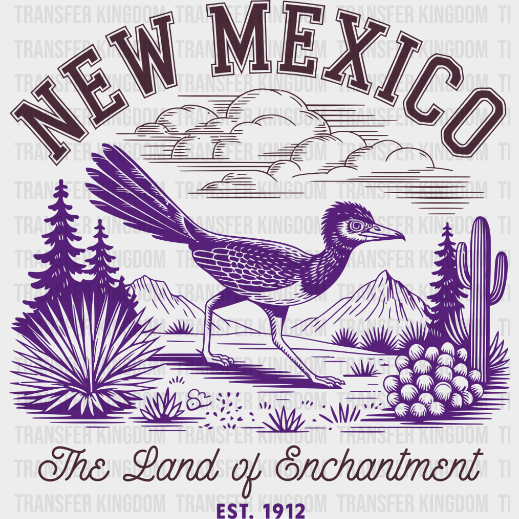 New Mexico The Land Of Enchantment - States & Cities DTF Transfer