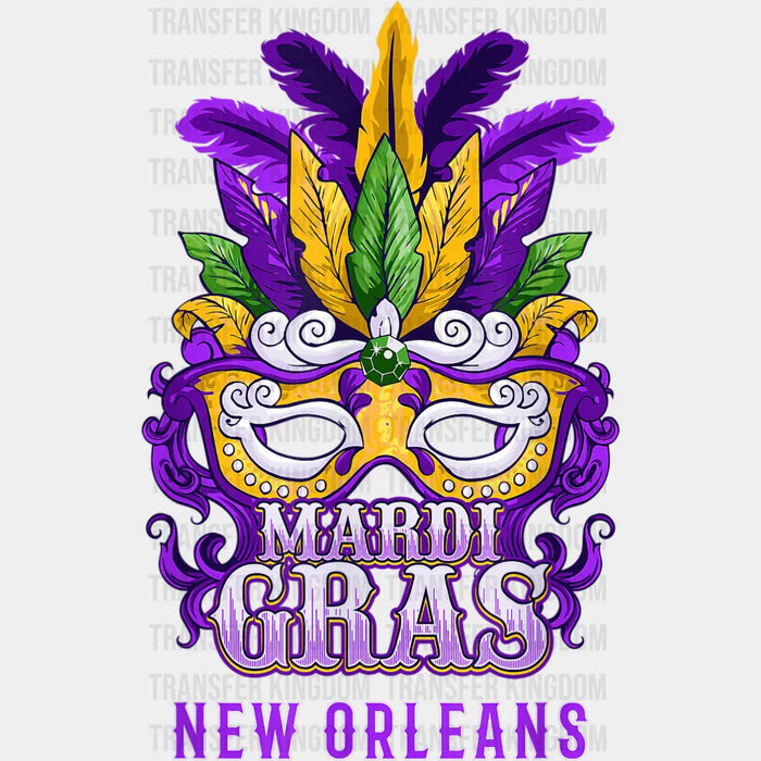 New Orleans Mardi Gras Design- Mardi Gras DTF heat transfer
