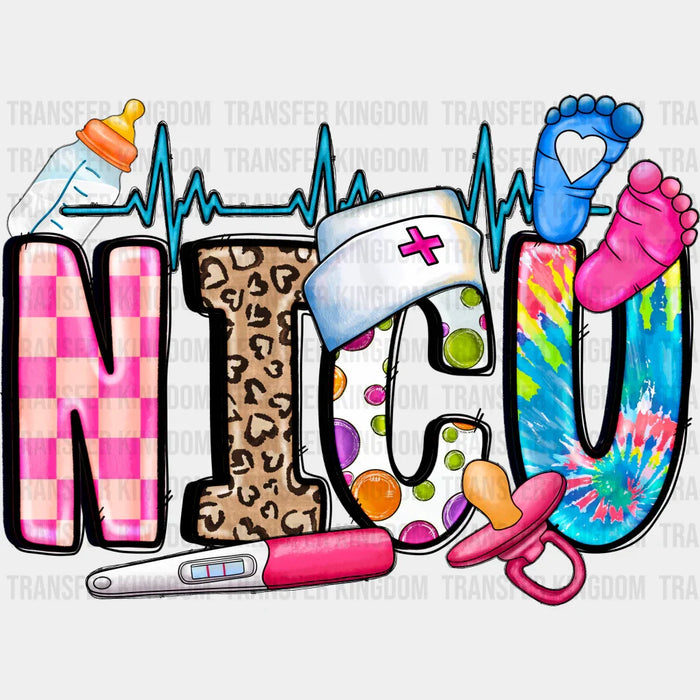 NICU Heartbeat Design - NICU DTF Transfers