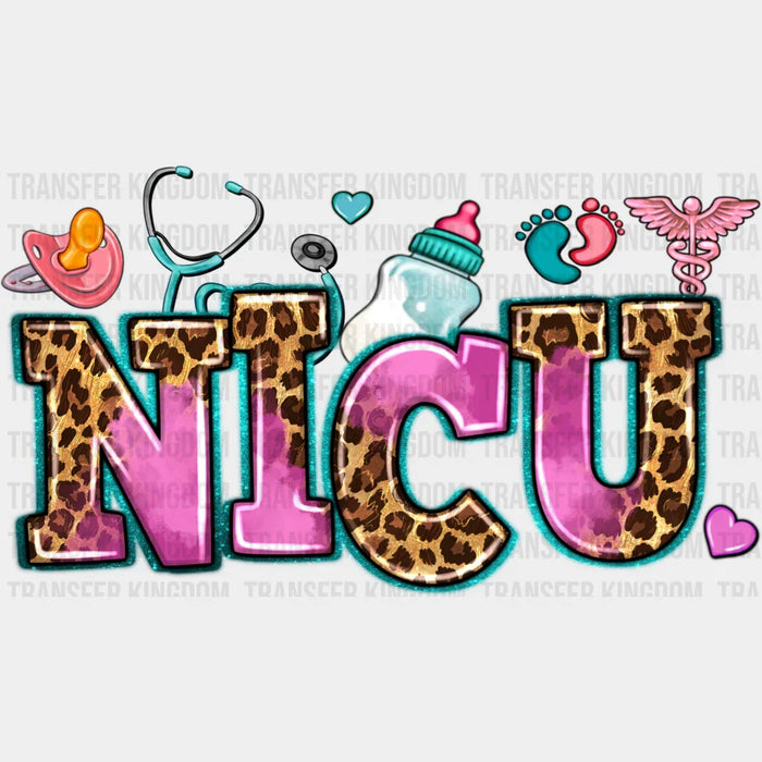 NICU Leopard Doodles Design - NICU DTF Transfers
