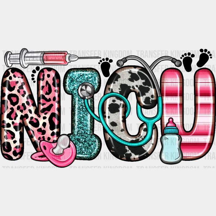 NICU Pink Leopard Design - NICU DTF Transfers