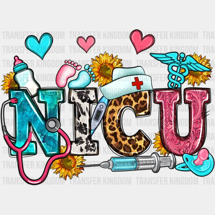 NICU Sunflowers Design - NICU DTF Transfers