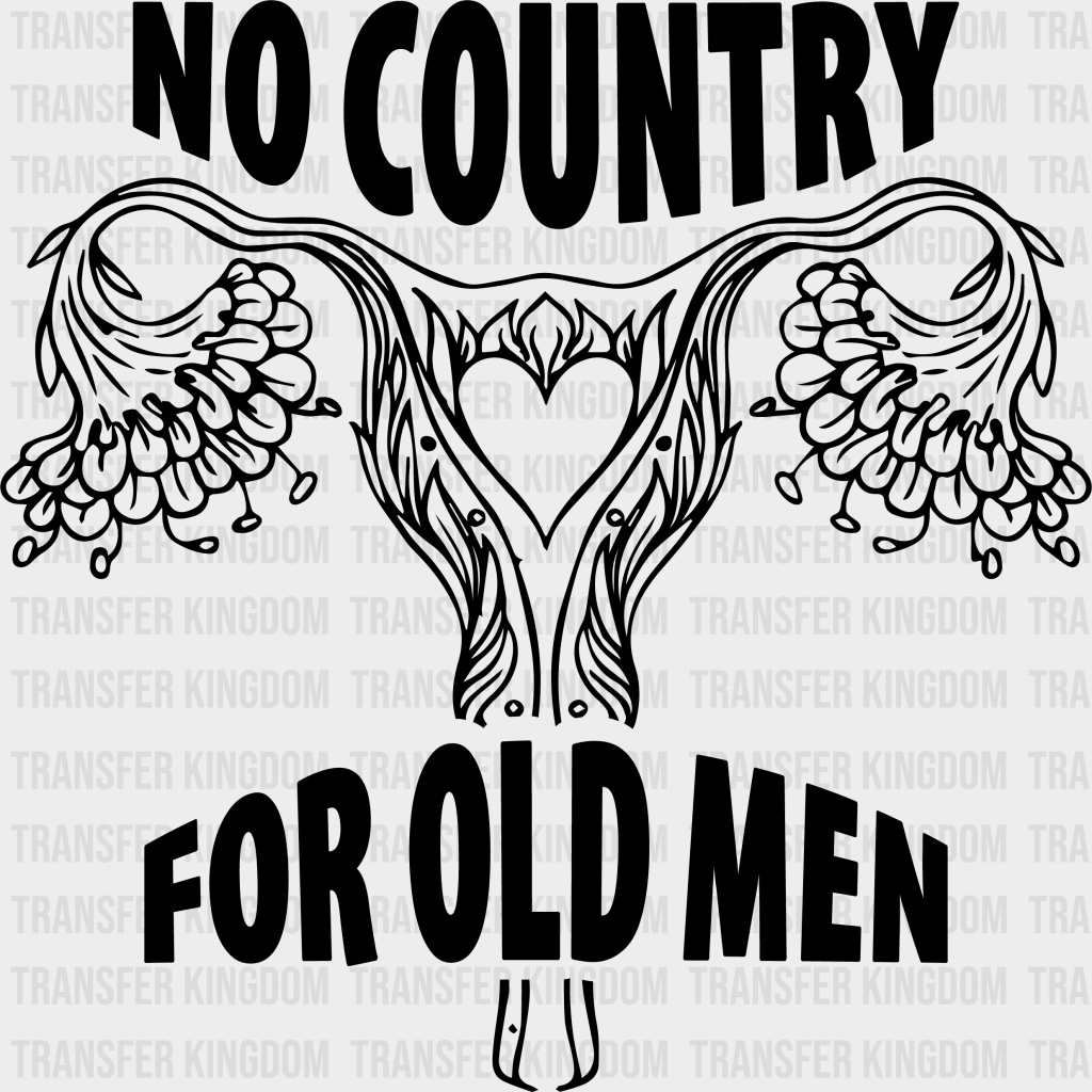 No Country For Old Men Woman Design - Dtf Heat Transfer Unisex S & M ( 10 ) / Dark Color See Imaging