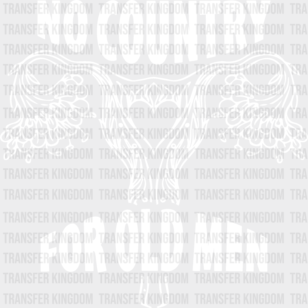 No Country For Old Men Woman Design - Dtf Heat Transfer Unisex S & M ( 10 ) / Light Color See