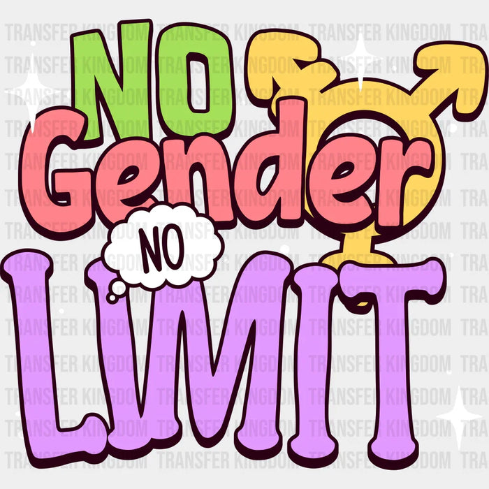 No Gender No Limit - Pride Month DTF heat transfer
