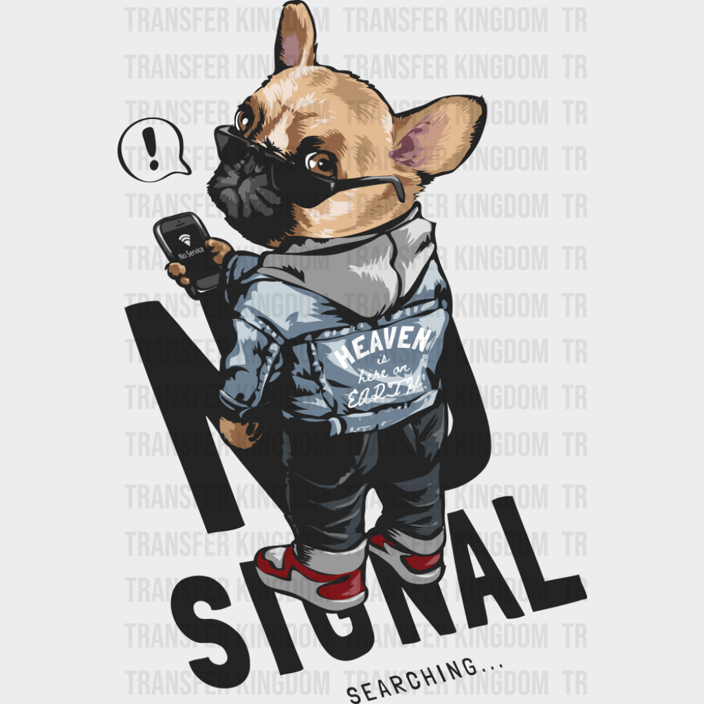 No Signal - Dogs DTF Transfer