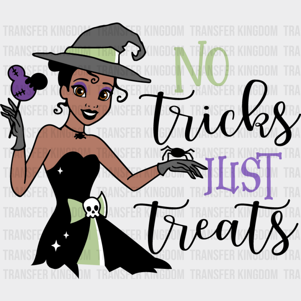 No Tricks I List Treats Design - Dtf Heat Transfer Unisex S & M ( 10 )