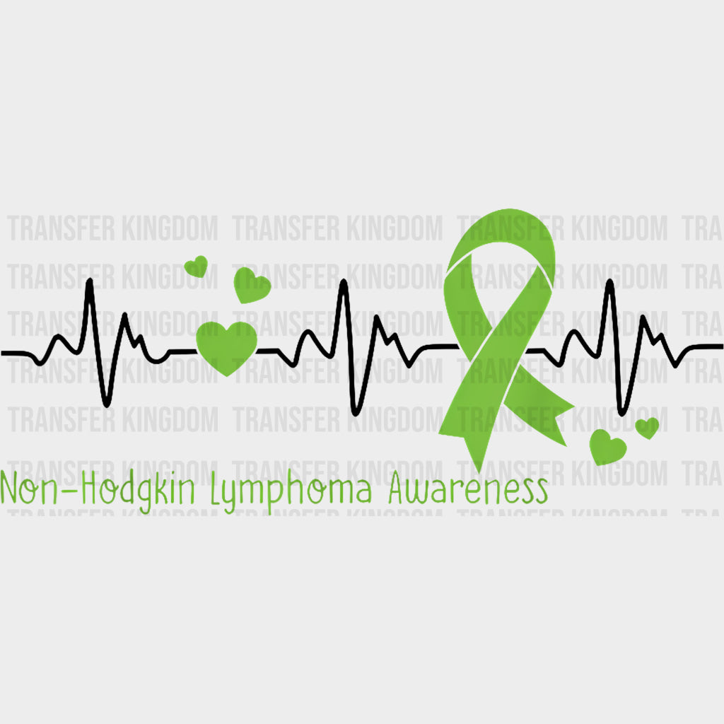 Non-Hodgkin Lymphoma Awareness - Lymphoma DTF Transfers Adult Unisex - S & M (10’’) / Dark Color Design (See Imaging)