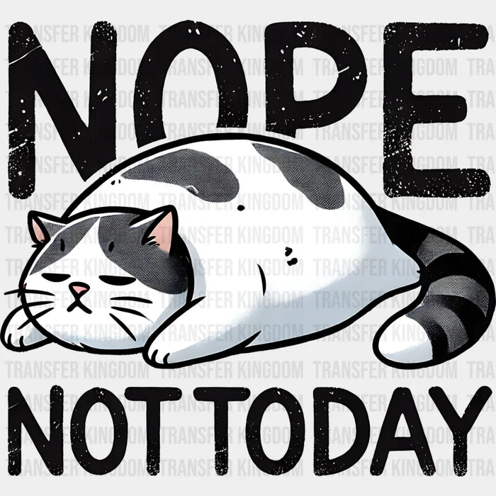 Nope Not Today - Cats Iron On DTF Transfer