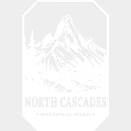 North Cascades National Park Design - Parks Dtf Transfers Unisex S & M (10’) / Light Color See