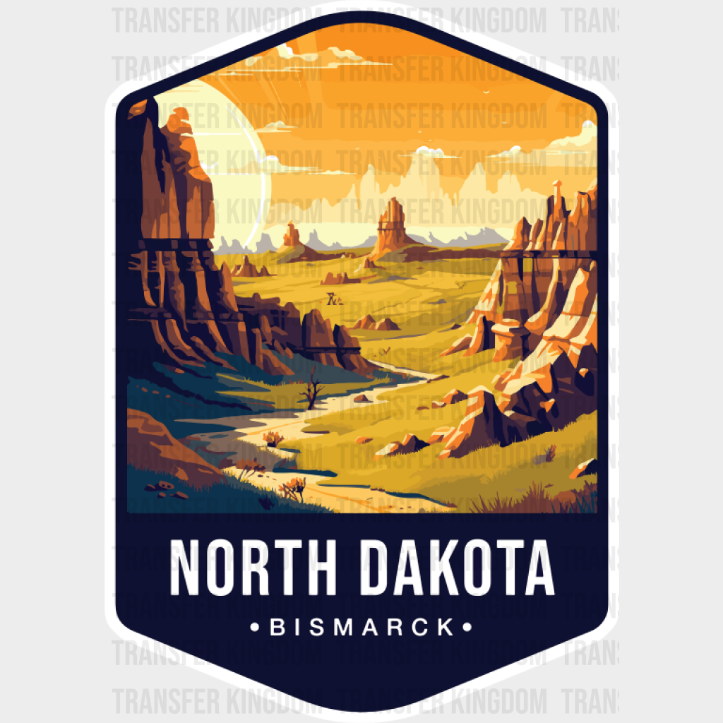 North Dakota Bismarck - States & Cities DTF Transfer