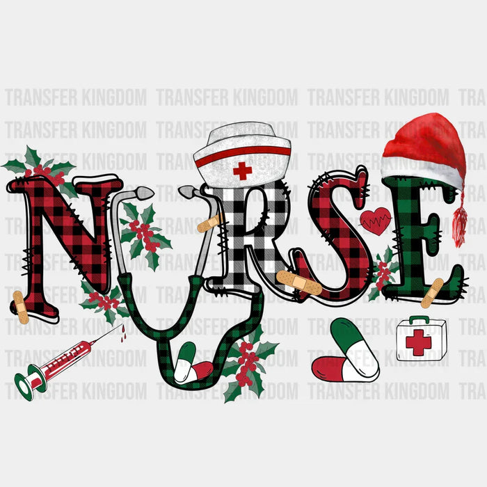 NURSE Christmas Design - DTF heat transfer