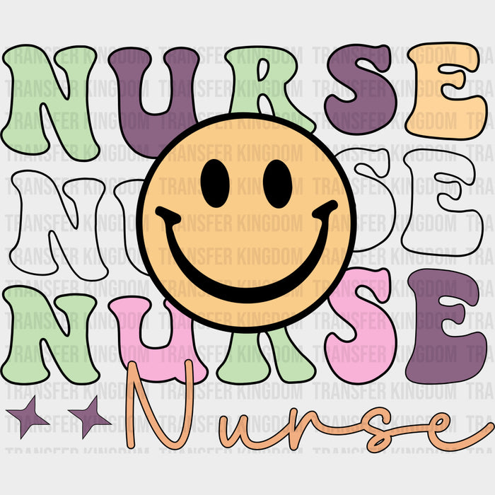 Nurse Smiley - Nurse DTF Transfers