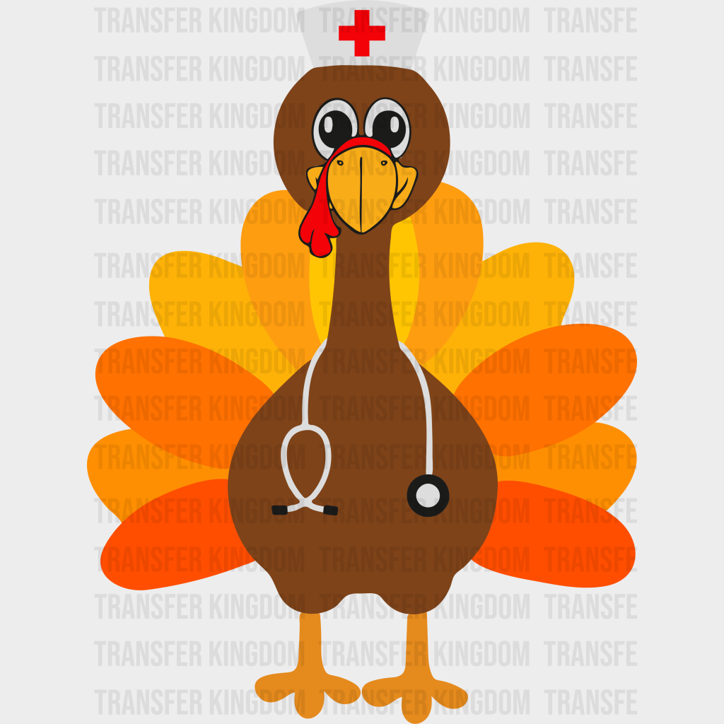 Nurse Turkey - Thanksgiving Dtf Transfer