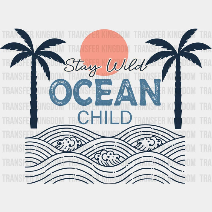 Ocean Child Palms Summer DTF Transfer