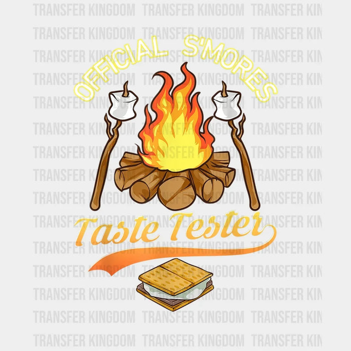 Official S'mores Taste Tester - Campfire Design - DTF heat transfer
