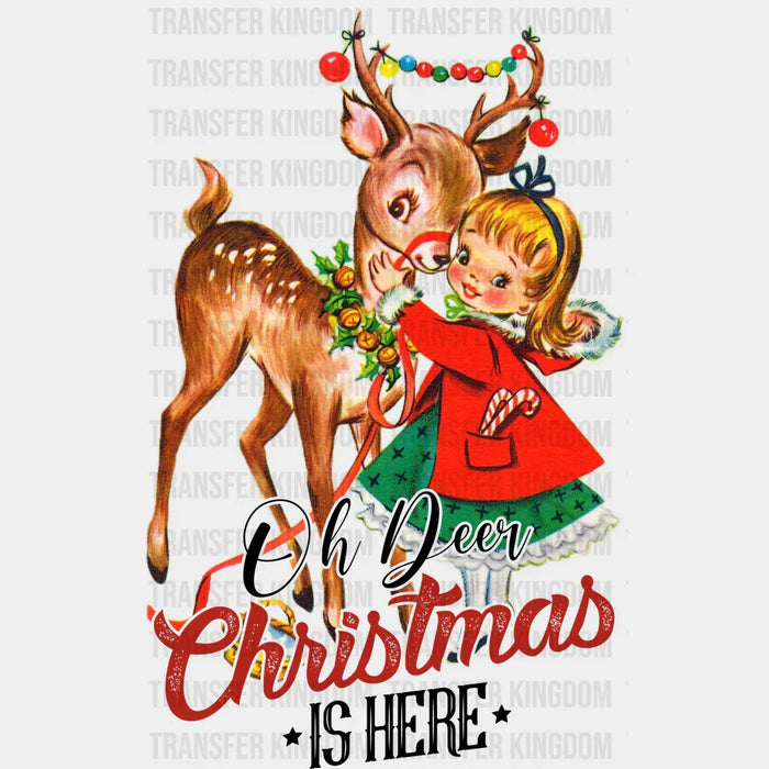 OH DEER CHRISTMAS  Christmas Design, Dtf Heat Transfer