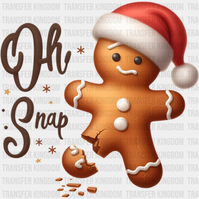 Oh Snap Cookie Design - Christmas DTF Transfer