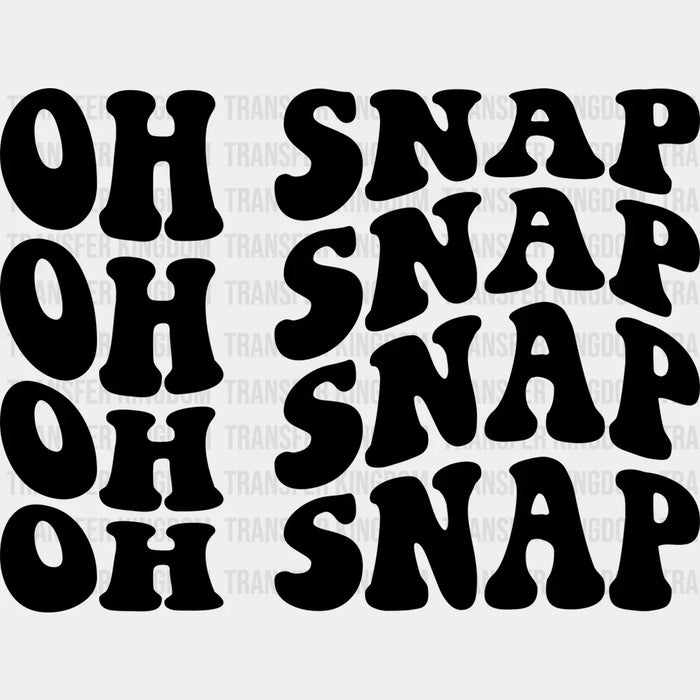Oh Snap Design - Photography Iron On DTF Transfer