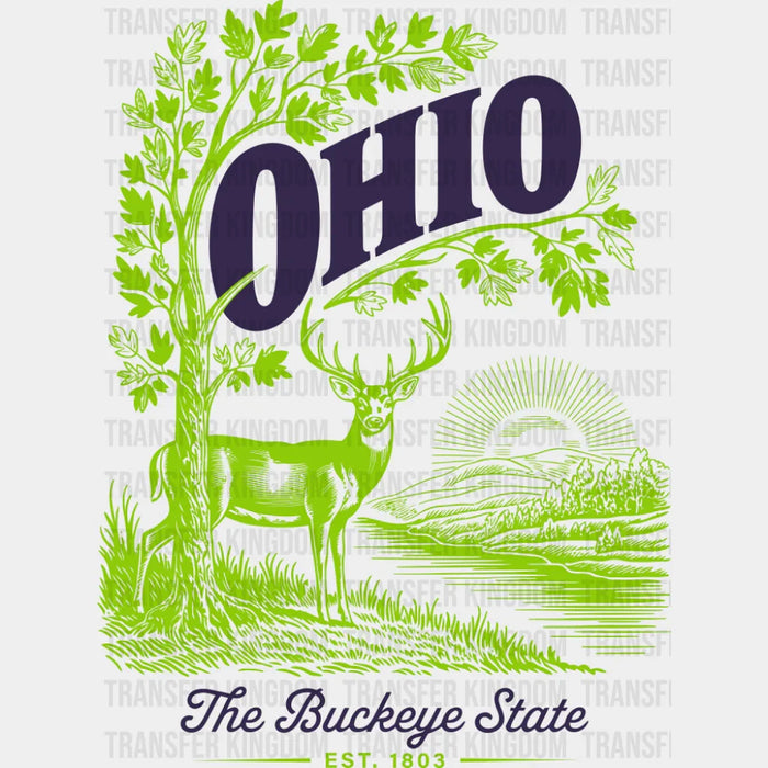Ohio The Buckeye State - States & Cities DTF Transfer