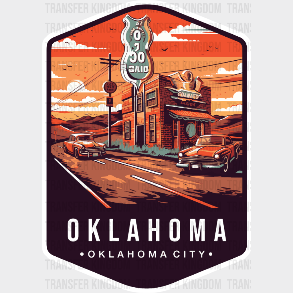 Oklahoma Oklahoma City - States & Cities DTF Transfer