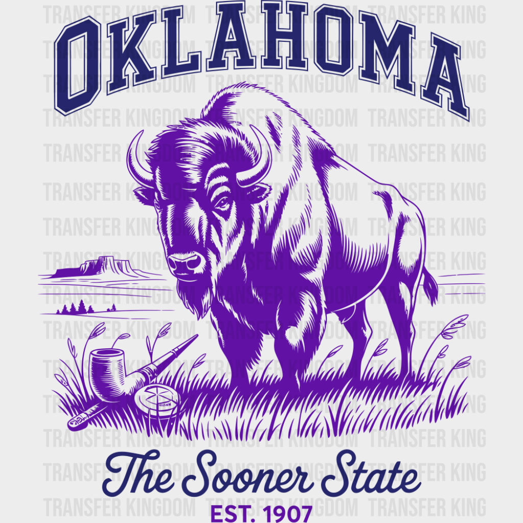 Oklahoma The Sooner State - States & Cities DTF Transfer