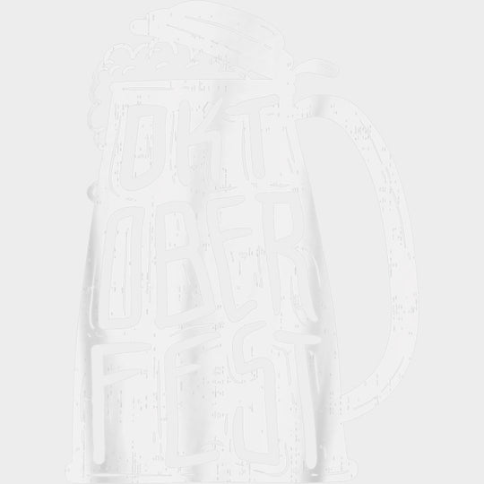 Oktoberfest Beer Stein B&W - Oktoberfest DTF Transfers Adult Unisex - S & M (10’’) / Light Color Design (See Imaging)