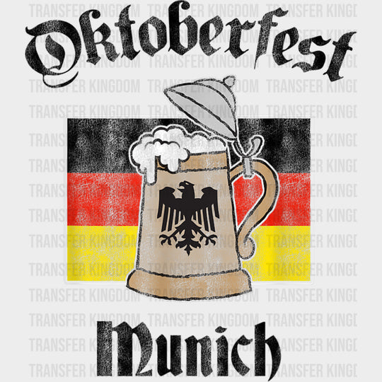 Oktoberfest Munich Beer Stein - Oktoberfest DTF Transfers Adult Unisex - S & M (10’’) / Dark Color Design (See Imaging)