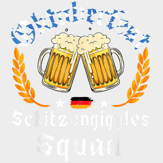 Oktoberfest Shitzengiggles Squad - Oktoberfest DTF Transfers Adult Unisex - S & M (10’’) / Light Color Design (See