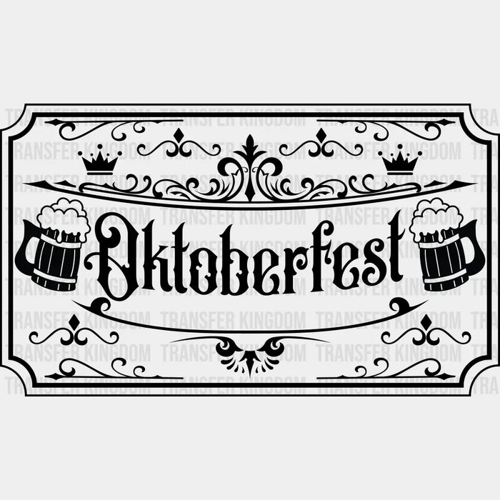 Oktoberfest Sign Design - Oktoberfest DTF heat transfer