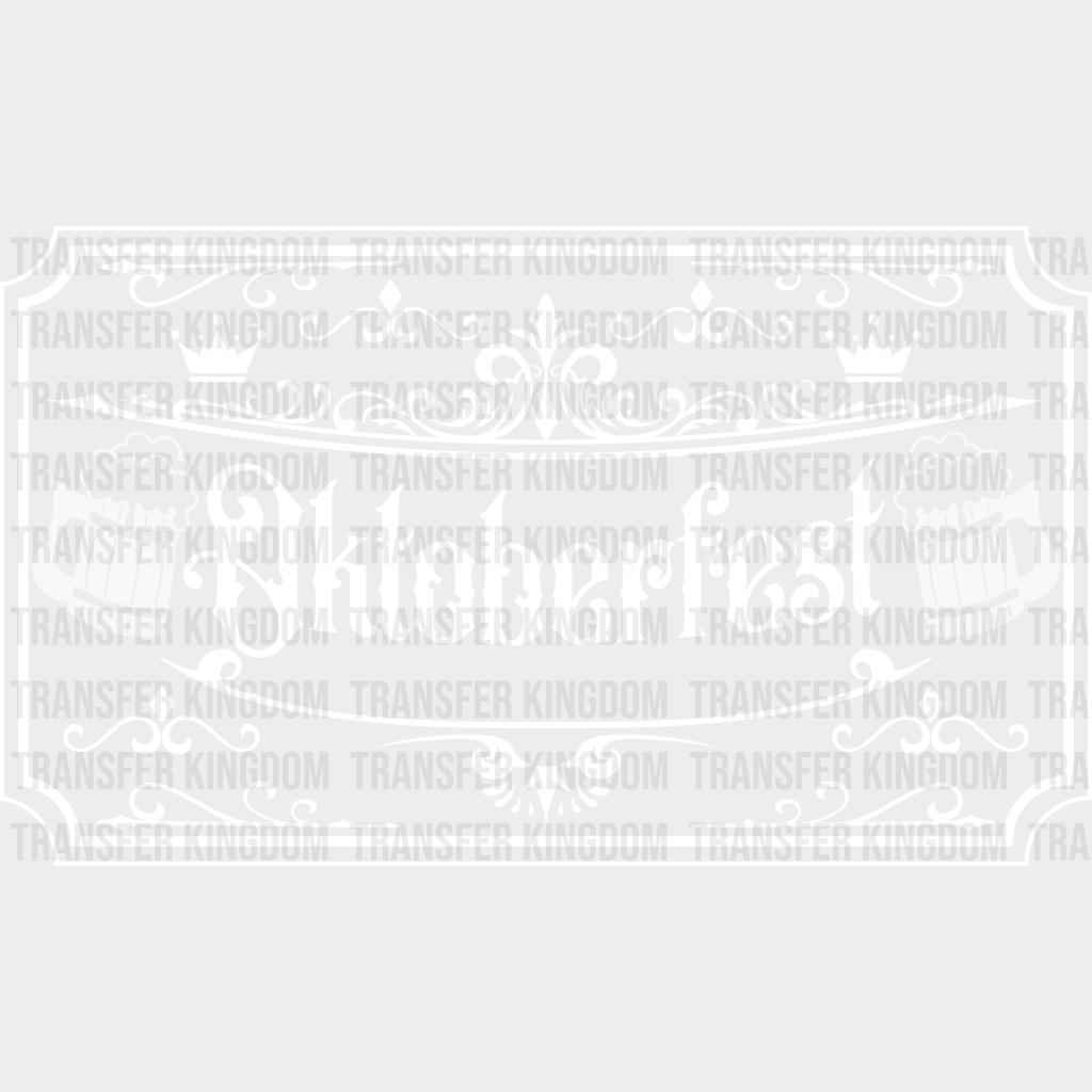 Oktoberfest Sign Design - Dtf Heat Transfer Unisex S & M (10’) / Light Color (See Imaging)