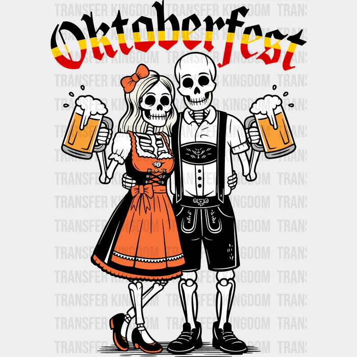 Oktoberfest Skeletons - Oktoberfest DTF Transfer