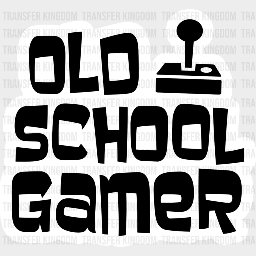 Old School Gamer - Video Game Dtf Heat Transfer Unisex S & M (10’’) / Light Color Design See Imaging