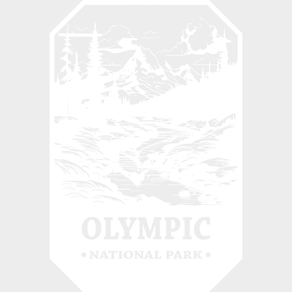 Olympic National Park Design - Parks Dtf Transfers Unisex S & M (10’) / Light Color See Imaging