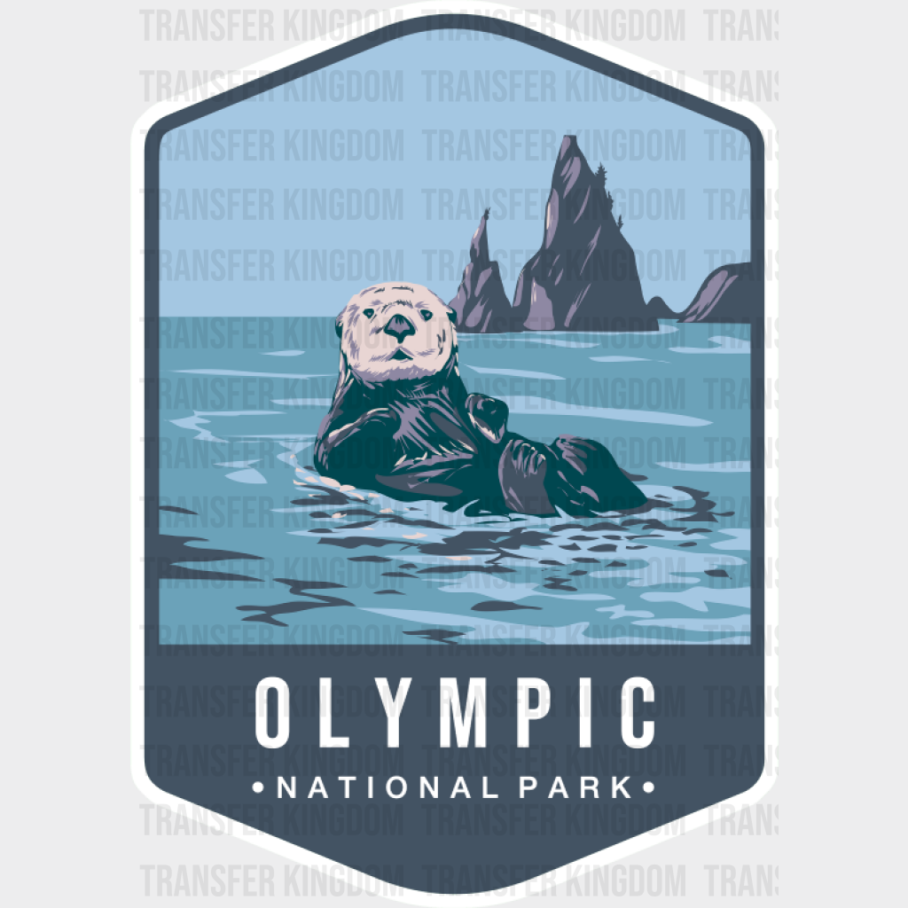 Olympic National Park Colorful Design - National Parks DTF Transfer